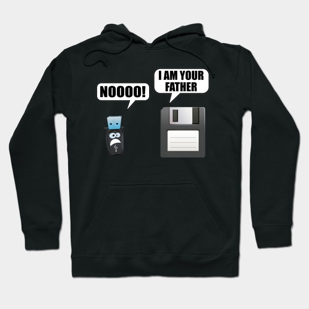 Floppy disk i am your father usb Hoodie by ZenCloak